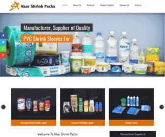 Akarshrink.com(PVC Shrink Film) Screenshot