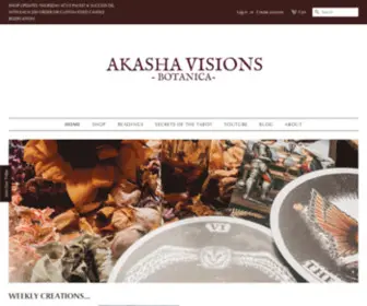 Akashavisions.com(Akasha Visions) Screenshot