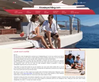 Akasiayachting.com(Luxury Yacht Charter) Screenshot