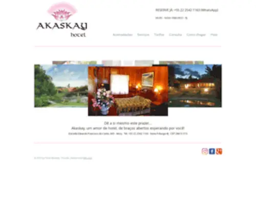Akaskay.com(Hotel Akaskay) Screenshot