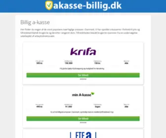 Akasse-Billig.dk(Akasse Billig) Screenshot