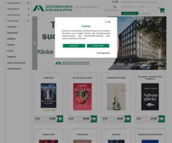 Akateeminenwebshop.com(Akateeminen Kirjakauppa) Screenshot