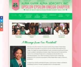 Akaupsilonepsilonomega.org(Upsilon Epsilon Omega Chapter) Screenshot