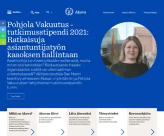 Akava.fi(Etusivu) Screenshot