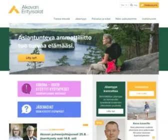 Akavanerityisalat.fi(Akavan Erityisalat) Screenshot