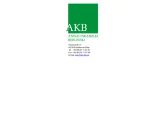 AKB-FFM.de(AKB – Anwaltskanzlei Berlinski) Screenshot
