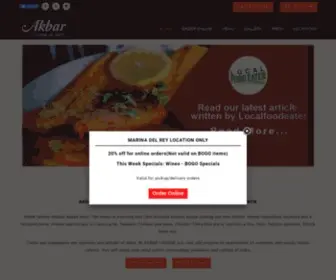 Akbarcuisineofindia.com(Akbar Cuisine) Screenshot