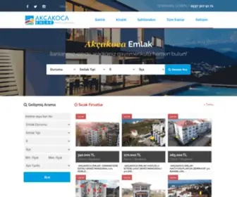 Akcakocaemlakofisi.com(Akçakoca Emlak Ofisi) Screenshot