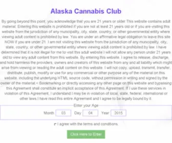 Akcannabisclub.com(AK Cannabis Club) Screenshot