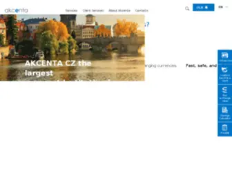 Akcenta.eu(Zahraniční měny a platby) Screenshot