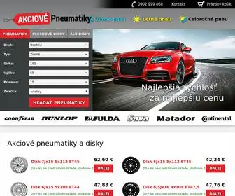 Akciove-Pneumatiky.sk(Najlacnejšie akciové pneumatiky) Screenshot