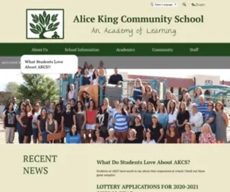 AKCS.org(Alice King Community School) Screenshot