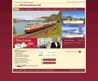 Ake-Eisenbahntouristik.de(Ihr erstklassiger Spezialist fÃ¼r eine Kreuzfahrt auf Schienen) Screenshot