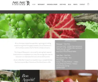 Akeakevineyard.co.nz(Ake Ake Vineyard) Screenshot