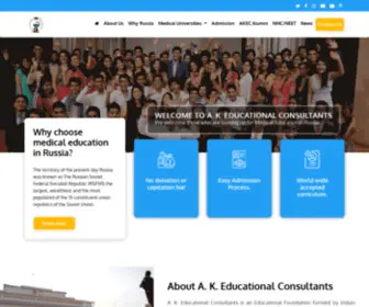 Akecindia.com(Study MBBS in Russia) Screenshot