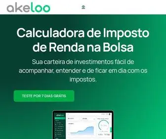 Akeloo.com.br(Calculadora de Imposto de Renda para B3) Screenshot