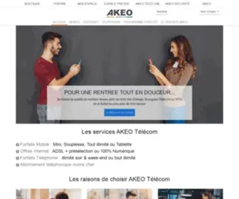 Akeotelecom.com(AKEO Télécom) Screenshot
