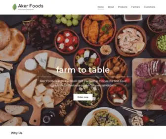 Akerfoods.com(Aker Foods) Screenshot