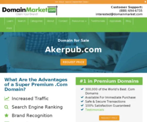Akerpub.com(Buy a Domain Name) Screenshot