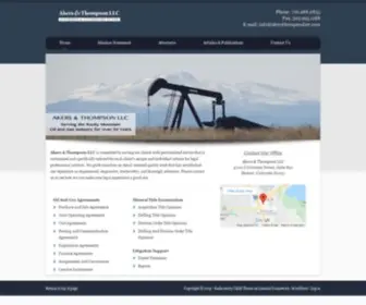 Akers-Lawfirm.com(Serving the Rocky Mountain Oil and Gas Industry for over 30 years) Screenshot