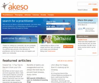 Akeso.co(Complementary therapies) Screenshot