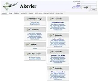 Akevler.org(Adil Düzen) Screenshot