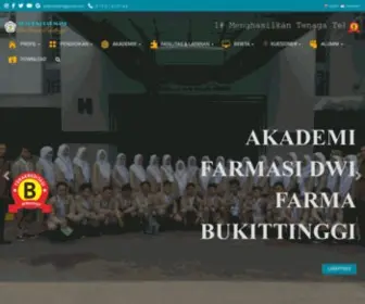 Akfardwifarma.ac.id(Akademi Farmasi Dwi Farma) Screenshot