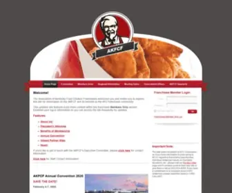 AKFCF.com(The Association of Kentucky Fried Chicken Franchisees) Screenshot