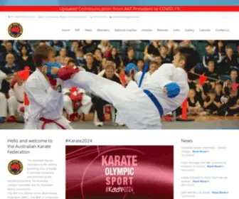 AKF.com.au(Australian Karate Federation) Screenshot