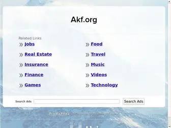 AKF.org(Leasing premium domains to help startups) Screenshot