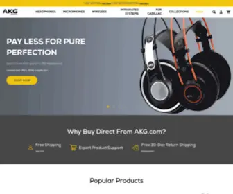 AKG.com(Official AKG Store) Screenshot