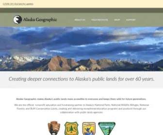 Akgeo.org(Your connection to Alaska's parks) Screenshot