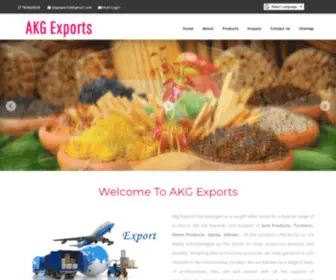 Akgexports.com(AKG Exports) Screenshot