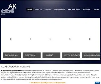 AKH-SA.com(Al abdulkarim holding co. electrical) Screenshot