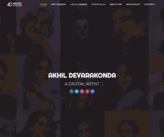 Akhildevarakonda.com(AKHIL DEVARAKONDA) Screenshot