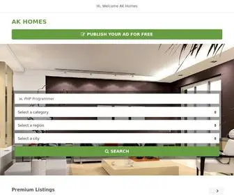 Akhomes.co.in(Post Your Ads Free) Screenshot