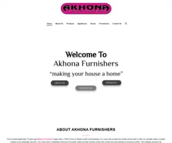 Akhonafurnishers.co.za(Make Your House A Home) Screenshot