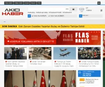 Akicihaber.com(Akıcı Haber) Screenshot