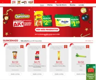 Aki.com.ec(Supermercados AKÍ) Screenshot