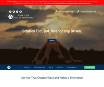 AkifcPa.com(AKIF CPA) Screenshot