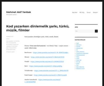 Akifyanbak.com(Mehmet Akif Yanbak) Screenshot