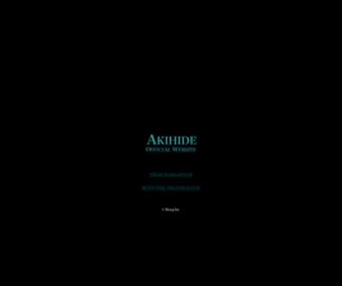 Akihide.com(AKIHIDE Official Website) Screenshot