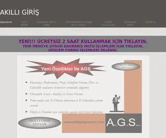 Akilligirissistemi.com(Akıllı giriş sistemi) Screenshot