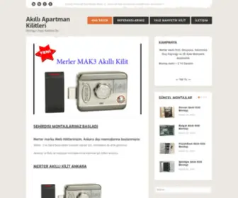 Akillikilit.com(Ankara Merter Apartman Akıllı Kilitleri ve Akıllı Kilit Sistemleri) Screenshot