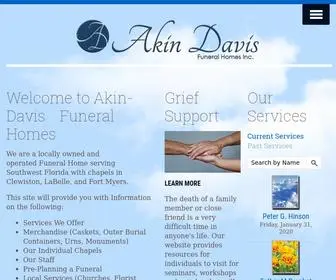 Akin-Davis.com(Funeral, cremation) Screenshot