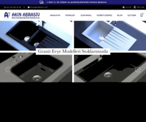 Akinabrasiv.com(Akın) Screenshot