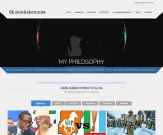 Akinbabatunde.com(Akinbabatunde) Screenshot