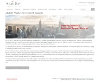 Akinbay.com(Middle Market Investment Banking) Screenshot