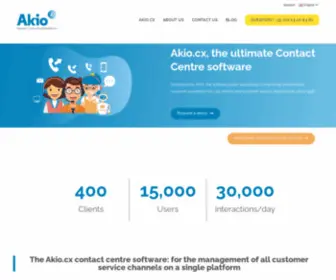 Akio-Solutions.com(Logiciel centre d'appels omnicanal) Screenshot
