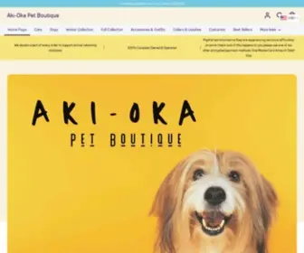 Akiokapets.com(Aki-Oka Pet Boutique) Screenshot